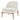 Adriana  Fabric Accent Chair Walnut Legs